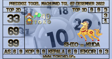 TOKO4D – PREDIKSI TOGEL MAGNUM4D 07 NOVEMBER 2022