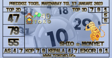 TOKO4D – PREDIKSI TOGEL MARINABAY 17 JANUARI 2023