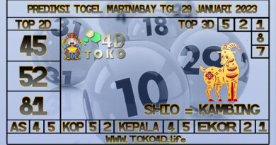 TOKO4D – PREDIKSI TOGEL MARINABAY 29 JANUARI 2023