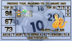 TOKO4D – PREDIKSI TOGEL MAGNUM4D 11 JANUARI 2023