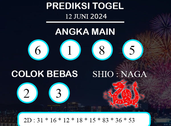 PREDIKSI TOGEL HONGKONG RABU : 12 JUNI 2024