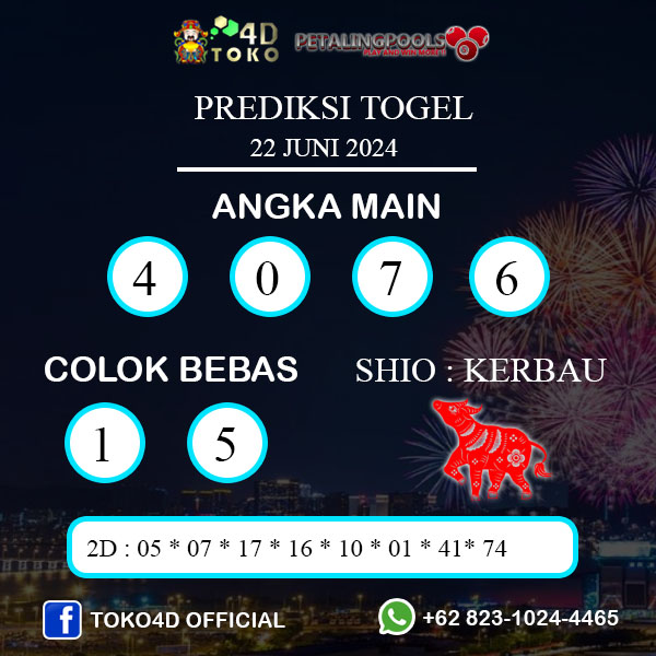 PREDIKSI TOGEL PETALING JUMAT : 21 JUNI 2024