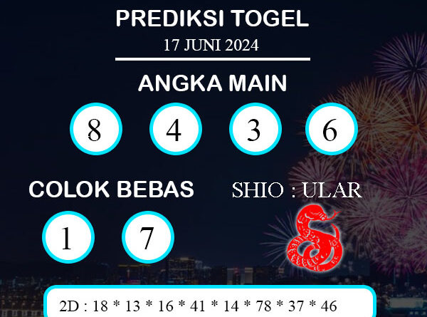 PREDIKSI TOGEL KUCHING SENIN : 17 JUNI 2024