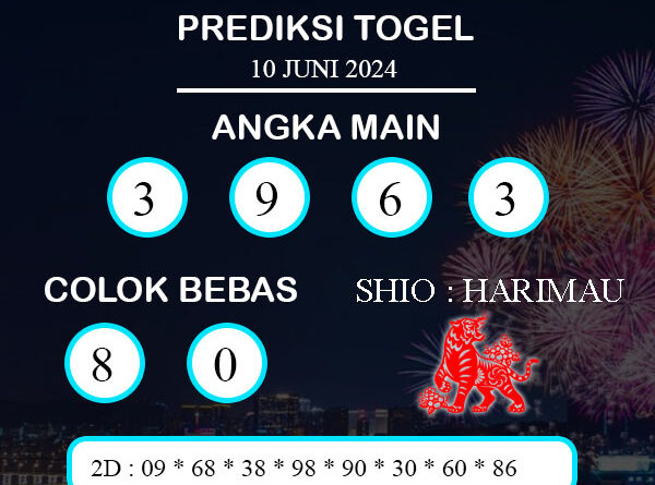 PREDIKSI TOGEL KUCHING SENIN : 10 JUNI 2024