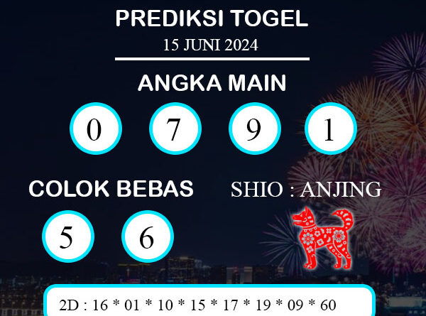 PREDIKSI TOGEL MARINABAY SABTU : 15 JUNI 2024