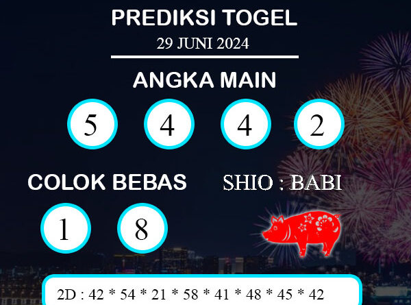 PREDIKSI TOGEL MARINABAY SABTU : 29 JUNI 2024