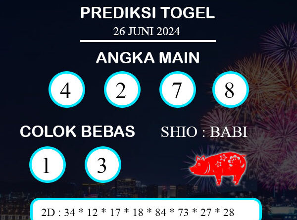 PREDIKSI TOGEL MARINABAY RABU : 26 JUNI 2024