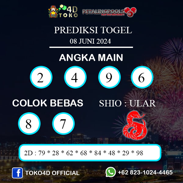 PREDIKSI TOGEL PETALING SABTU : 08 JUNI 2024