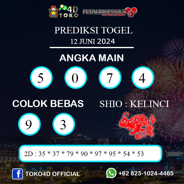 PREDIKSI TOGEL PETALING RABU : 12 JUNI 2024