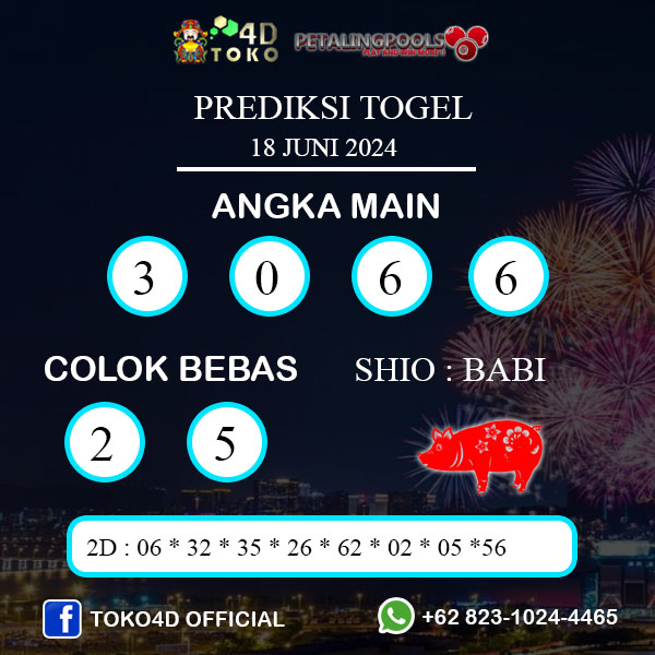 PREDIKSI TOGEL PETALING SELASA : 18 JUNI 2024