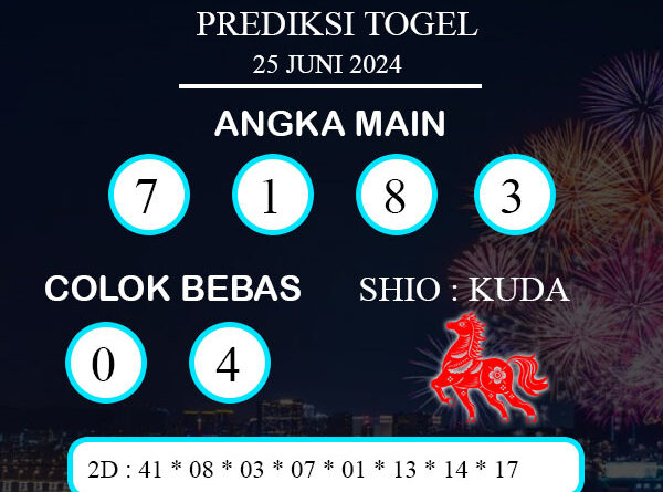 PREDIKSI TOGEL PETALING SELASA : 25 JUNI 2024