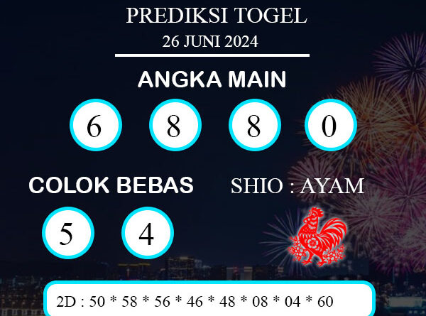 PREDIKSI TOGEL PETALING RABU : 26 JUNI 2024