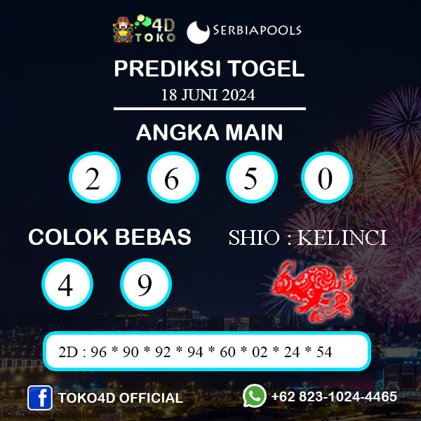 PREDIKSI TOGEL SERBIA SELASA : 18 JUNI 2024