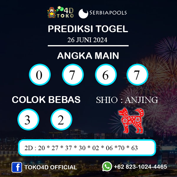 PREDIKSI TOGEL SERBIA RABU : 26 JUNI 2024