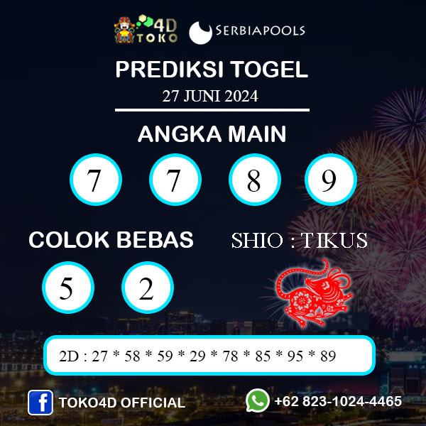 PREDIKSI TOGEL SERBIA KAMIS : 27 JUNI 2024