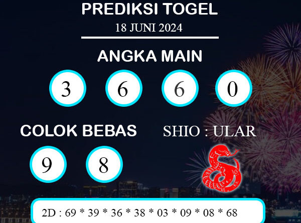 PREDIKSI TOGEL WALES SELASA : 18 JUNI 2024