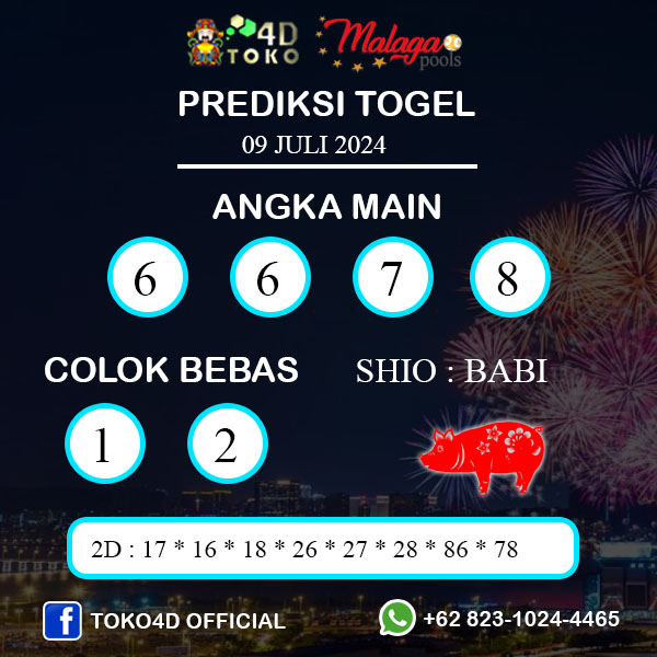 PREDIKSI TOGEL MALAGA SELASA : 09 JULI 2024