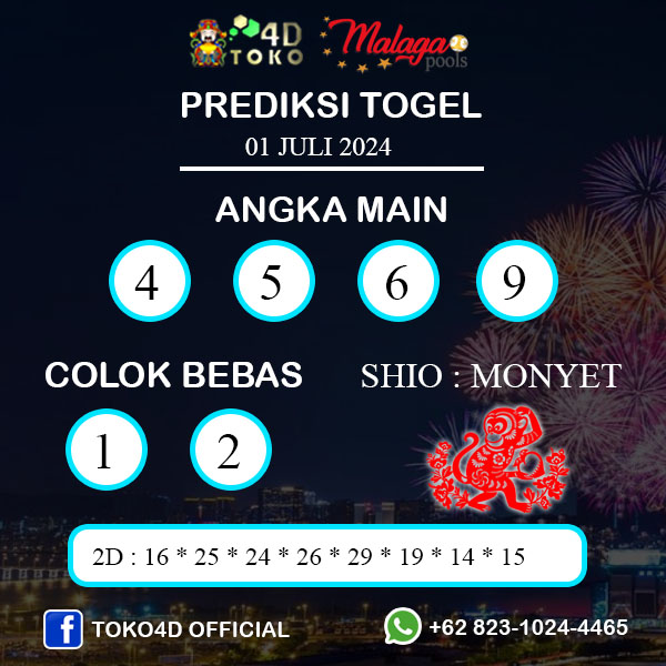 PREDIKSI TOGEL MALAGA SENIN : 01 JULI 2024