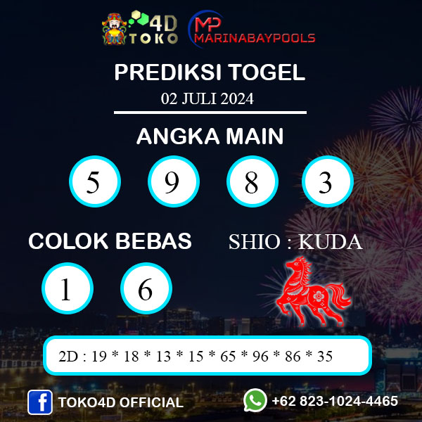 PREDIKSI TOGEL MARINABAY SELASA : 02 JULI 2024