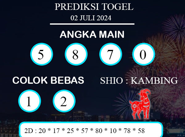 PREDIKSI TOGEL PETALING SELASA : 02 JULI 2024