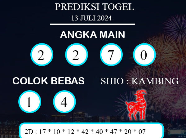 PREDIKSI TOGEL PETALING SABTU : 13 JULI 2024