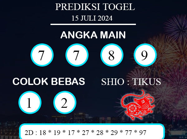 PREDIKSI TOGEL PETALING SENIN : 15 JULI 2024