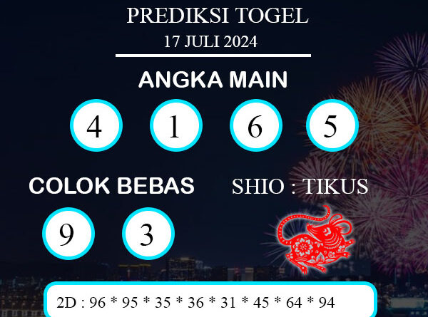 PREDIKSI TOGEL PETALING RABU : 17 JULI 2024