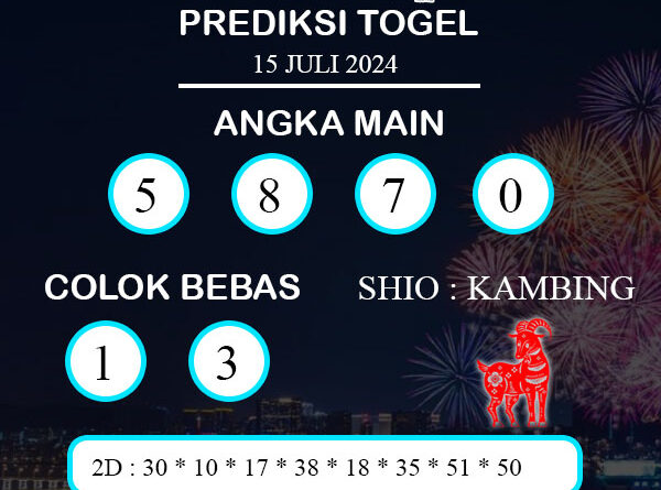 PREDIKSI TOGEL TAIPEI SENIN : 15 JULI 2024