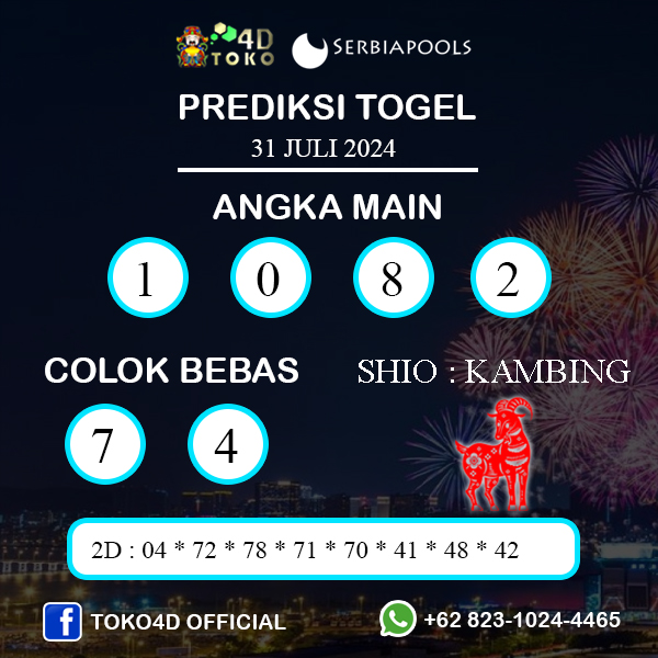 PREDIKSI TOGEL SERBIA RABU : 31 JULI 2024