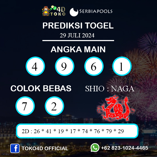 PREDIKSI TOGEL SERBIA SENIN : 29 JULI 2024