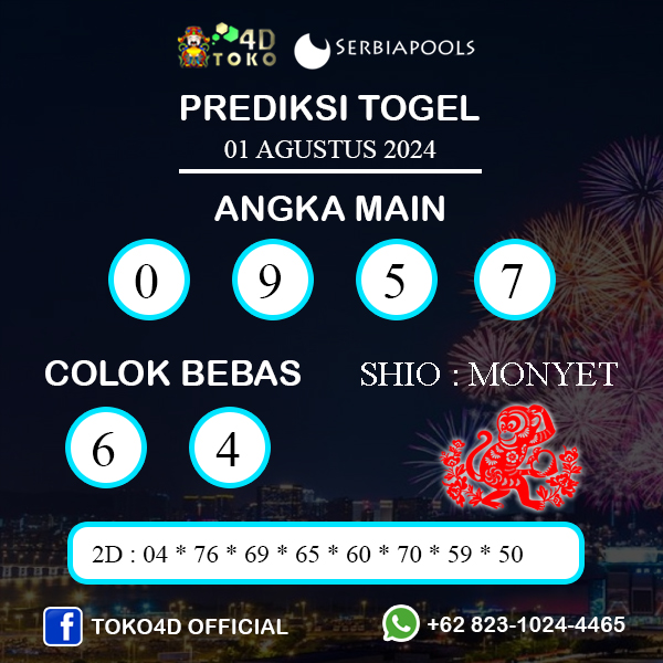 PREDIKSI TOGEL SERBIA KAMIS : 01 AGUSTUS 2024