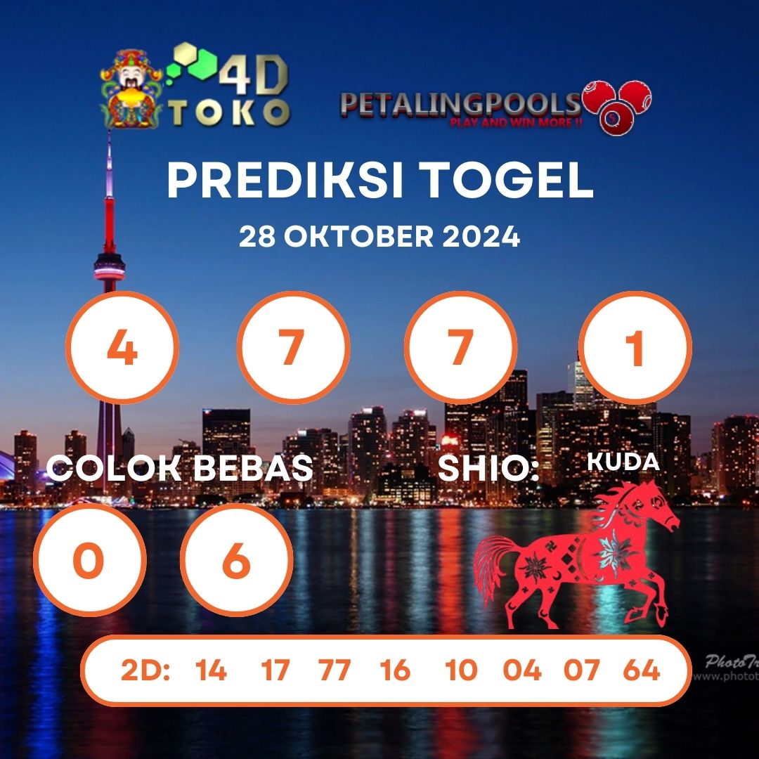 PREDIKSI TOGEL PETALING SENIN : 28 OKTOBER 2024