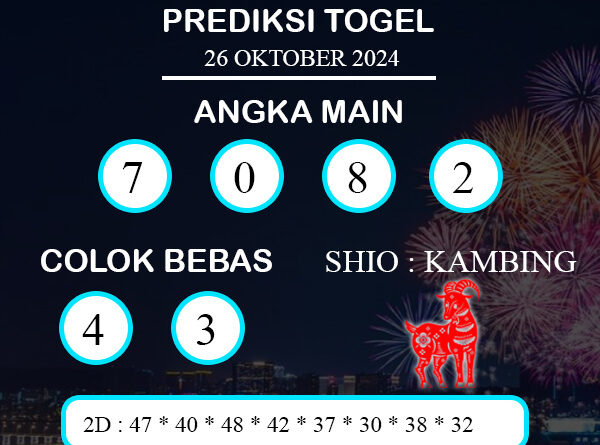 PREDIKSI TOGEL HONGKONG SABTU : 26 OKTOBER 2024