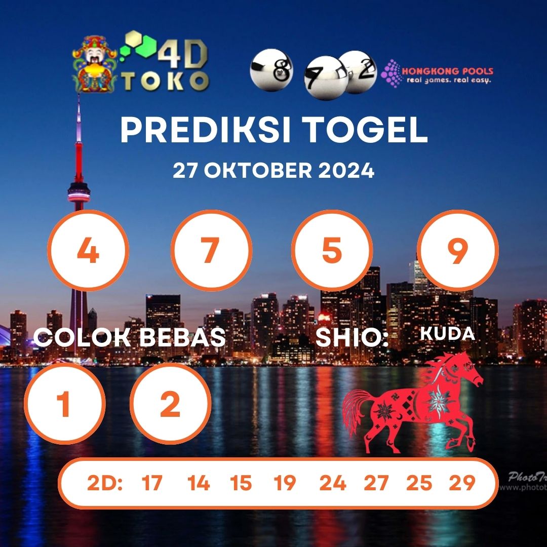 PREDIKSI TOGEL HONGKONG MINGGU : 27 OKTOBER 2024