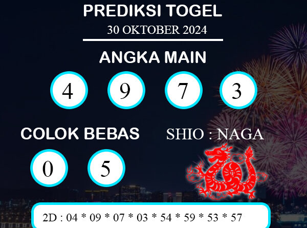 PREDIKSI TOGEL HONGKONG RABU : 30 OKTOBER 2024