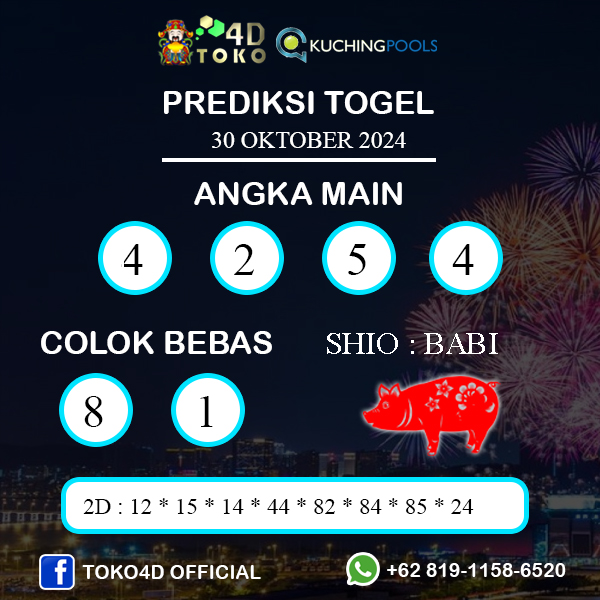 PREDIKSI TOGEL KUCHING RABU : 30 OKTOBER 2024