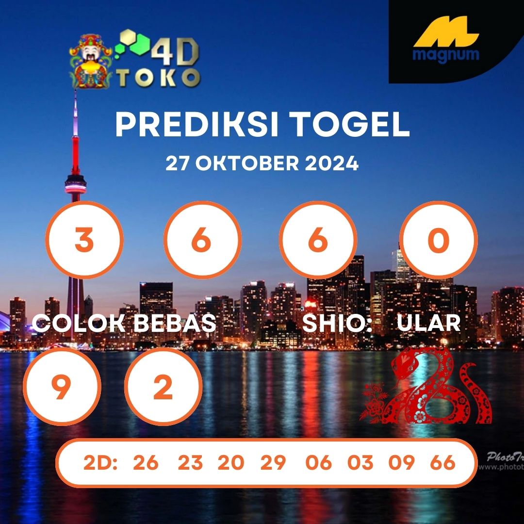 PREDIKSI TOGEL MAGNUM4D MINGGU : 27 OKTOBER 2024