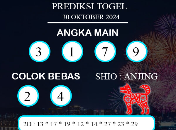 PREDIKSI TOGEL PETALING RABU : 30 OKTOBER 2024