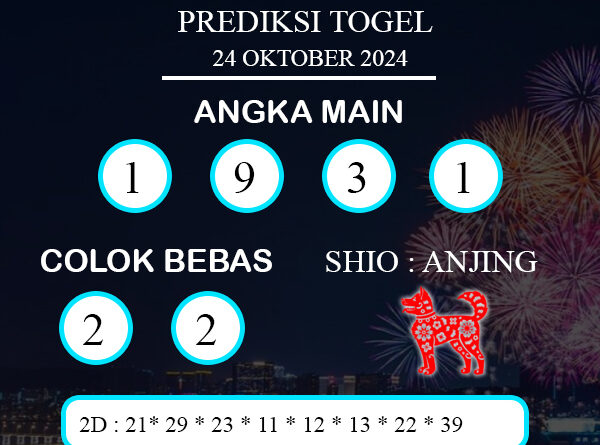 PREDIKSI TOGEL PETALING KAMIS : 24 OKTOBER 2024