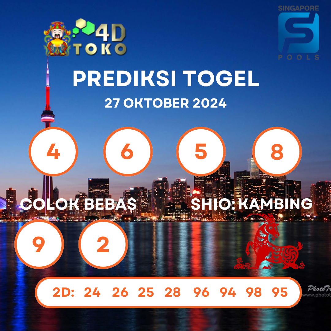 PREDIKSI TOGEL SINGAPORE MINGGU : 27 OKTOBER 2024