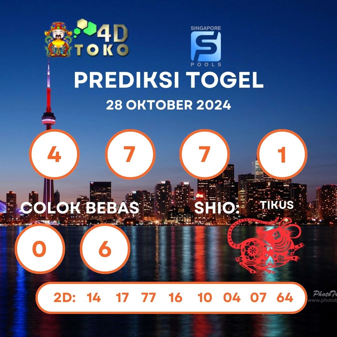 PREDIKSI TOGEL SINGAPORE SENIN : 28 OKTOBER 2024