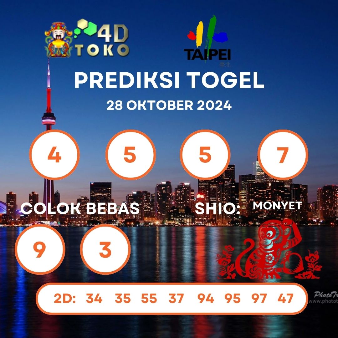 PREDIKSI TOGEL TAIPEI SENIN : 28 OKTOBER 2024