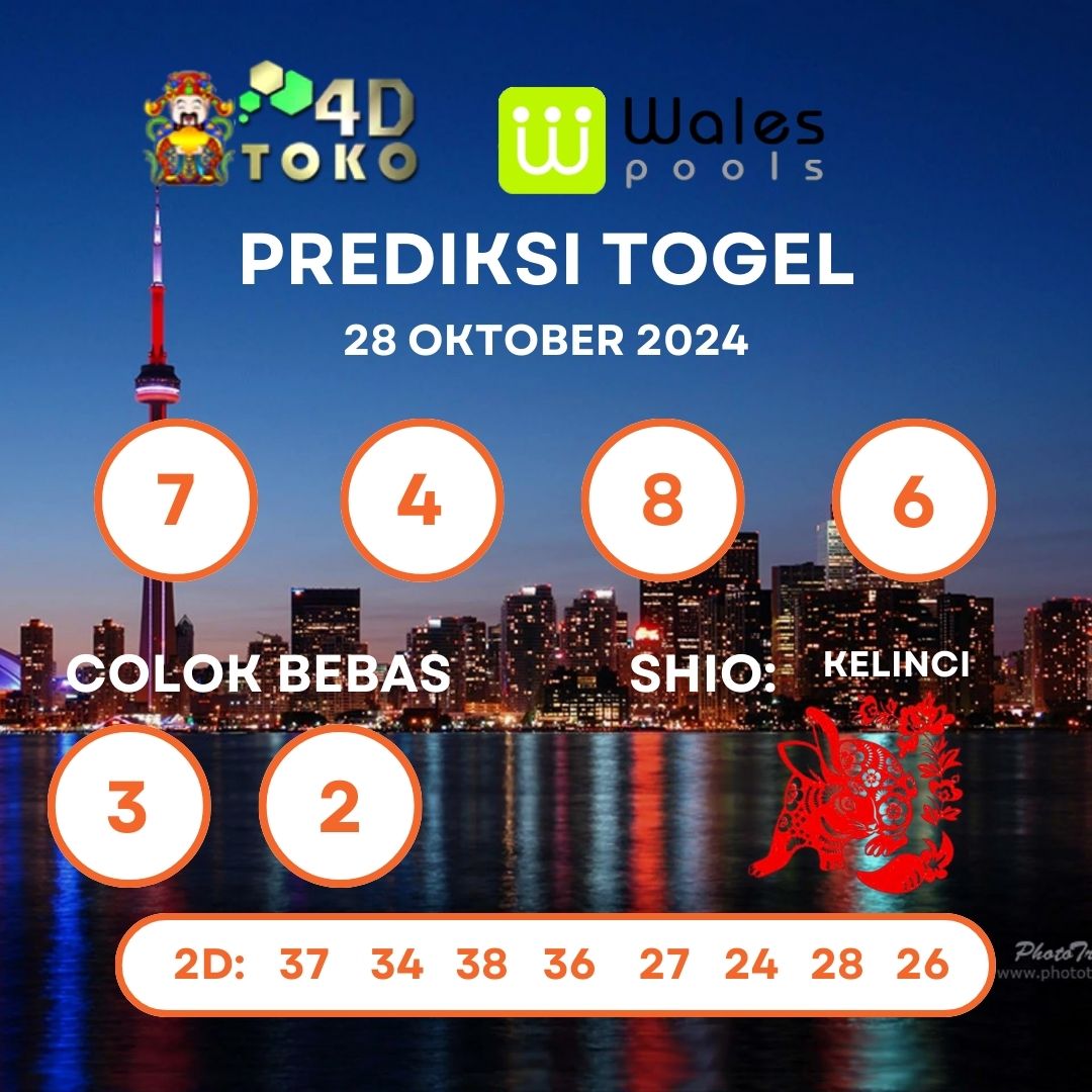 PREDIKSI TOGEL WALES SENIN : 28 OKTOBER 2024