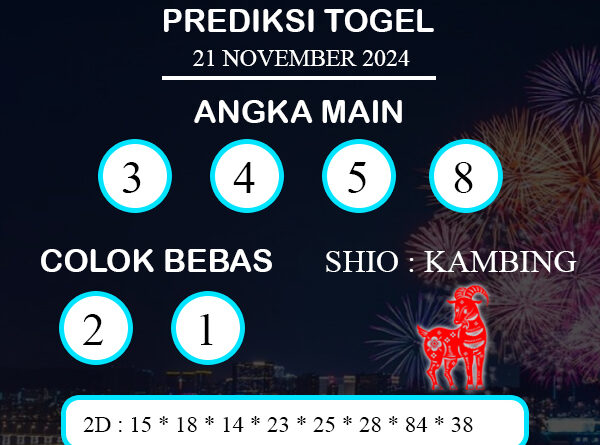 PREDIKSI TOGEL HONGKONG KAMIS : 21 NOVEMBER 2024