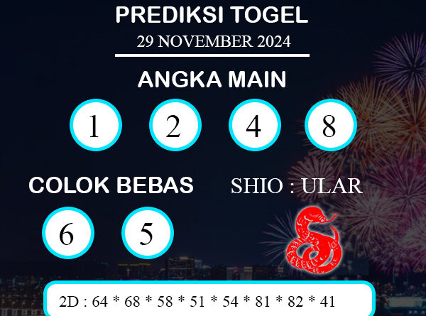 PREDIKSI TOGEL HONGKONG JUMAT : 29 NOVEMBER 2024