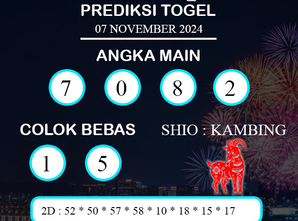 PREDIKSI TOGEL TAIPEI KAMIS : 07 NOVEMBER 2024