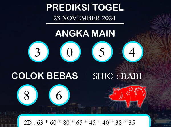 PREDIKSI TOGEL KUCHING SABTU : 23 NOVEMBER 2024