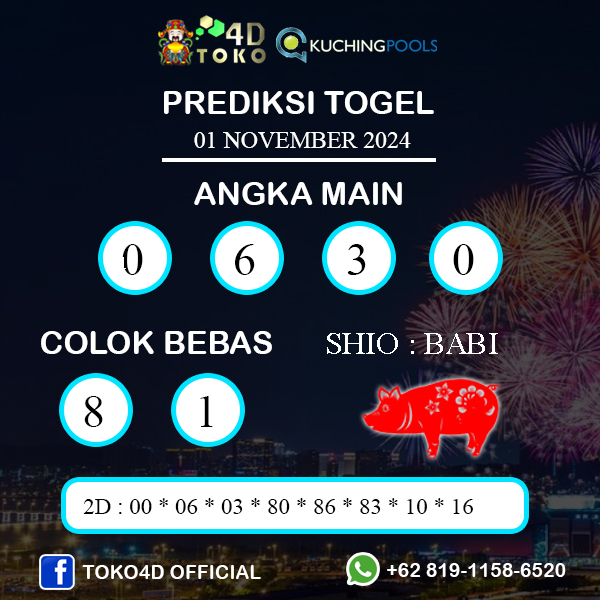 PREDIKSI TOGEL KUCHING JUMAT : 01 NOVEMBER 2024