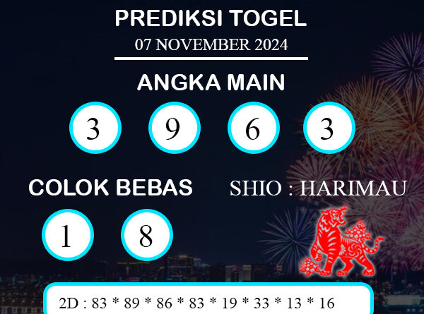 PREDIKSI TOGEL MARINABAY KAMIS : 07 NOVEMBER 2024