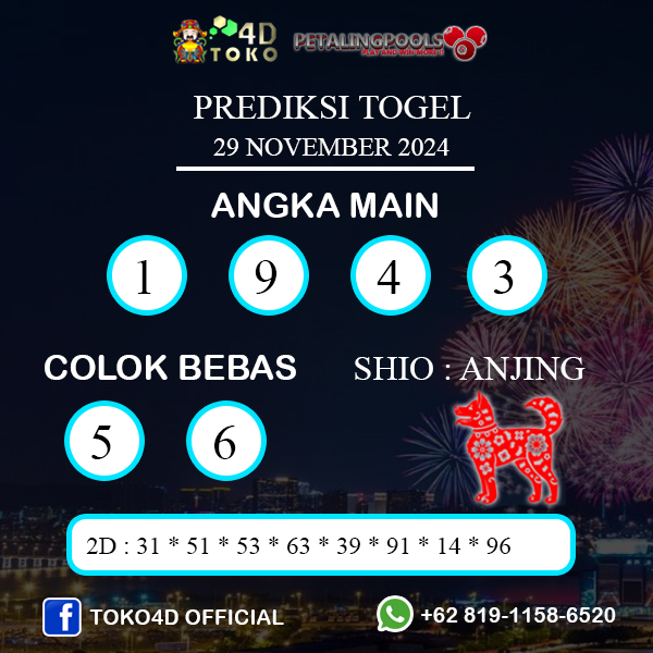 PREDIKSI TOGEL PETALING JUMAT : 29 NOVEMBER 2024